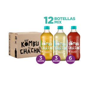 MIX 12 botellas 500ml Kombuchacha (6xARA 3xCED 3xJEN)